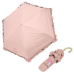 Japan Sanrio Folding Umbrella - My Melody / Ribbon & Elegant Edge