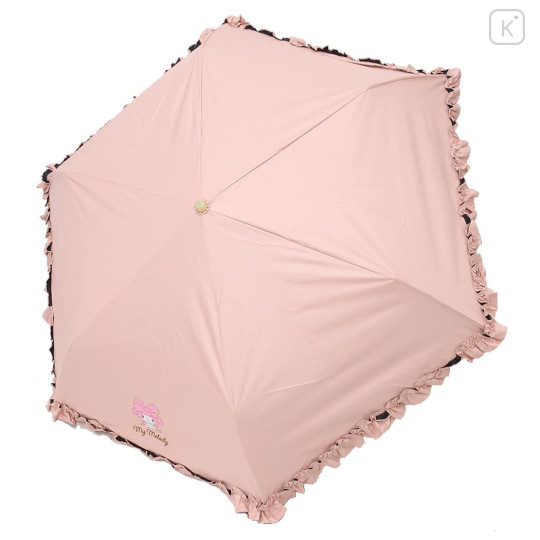 Japan Sanrio Folding Umbrella - My Melody / Ribbon & Elegant Edge - 2