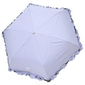 Japan Sanrio Folding Umbrella - Kuromi / Ribbon & Elegant Edge - 2
