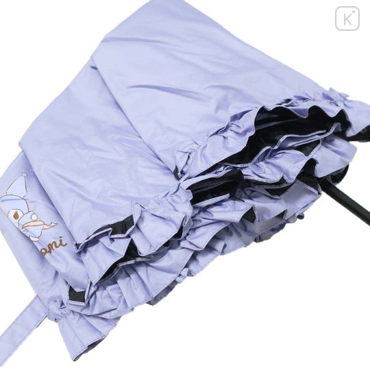 Japan Sanrio Folding Umbrella - Kuromi / Ribbon & Elegant Edge - 3