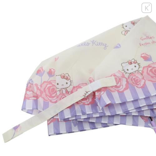 Japan Sanrio Folding Umbrella - Hello Kitty / Roses - 6