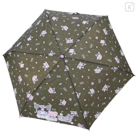 Japan Sanrio Folding Umbrella - Kuromi & Bear - 2