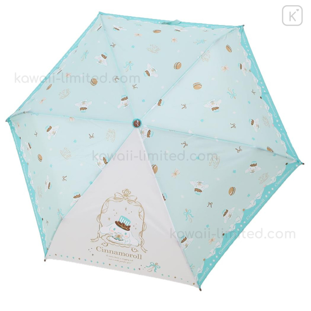 Japan Sanrio Folding Umbrella - Cinnamoroll / Mint | Kawaii Limited