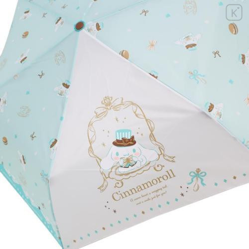 Japan Sanrio Folding Umbrella - Cinnamoroll : Mint - 4