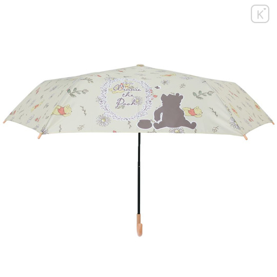 Japan Disney Folding Umbrella - Winnie The Pooh / Light Yellow - 3