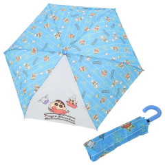 Japan Crayon Shinchan Folding Umbrella - White & Blue