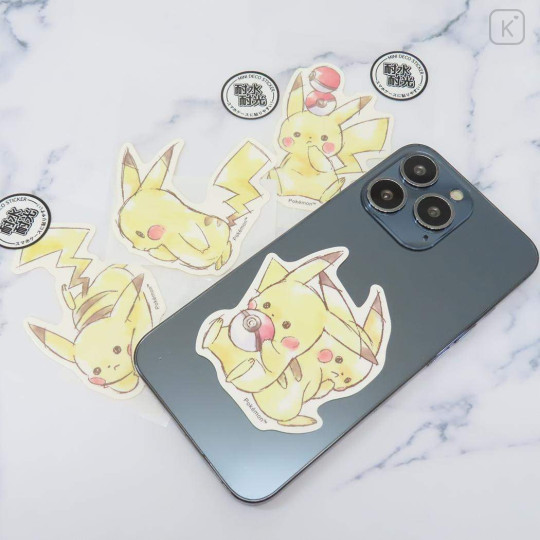 Japan Pokemon Vinyl Sticker - Pikachu / Number025 Catch - 2