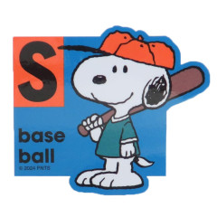 Japan Peanuts Vinyl Deco Sticker - Snoopy / Baseball
