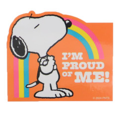 Japan Peanuts Vinyl Deco Sticker - Snoopy / Proud Of Me