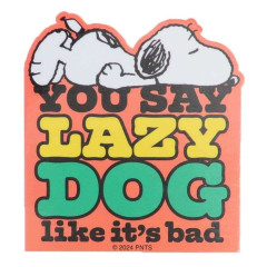Japan Peanuts Vinyl Deco Sticker - Snoopy / Lazy Dog