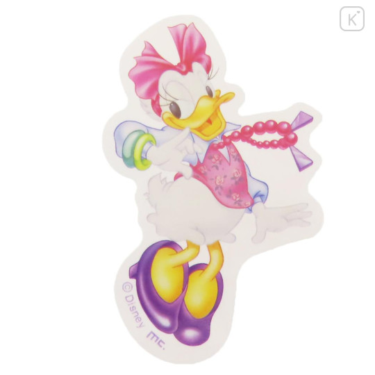 Japan Disney Vinyl Deco Sticker - Daisy Duck / Dance - 1