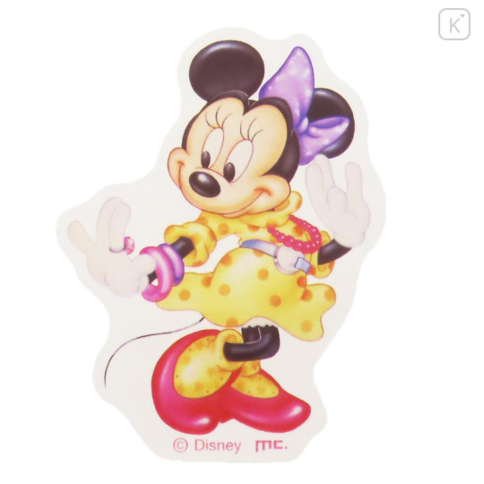 Japan Disney Vinyl Deco Sticker - Minnie Mouse / Dance - 1