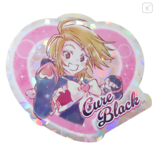 Japan Futari wa Pretty Cure Max Heart Vinyl Deco Sticker - Misumi Nagisa / Cure Black - 1