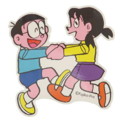 Japan Doraemon Vinyl Sticker - Nobita & Shizuka