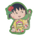 Japan Chibi Maruko-chan Vinyl Sticker - Yellow Kimono - 1