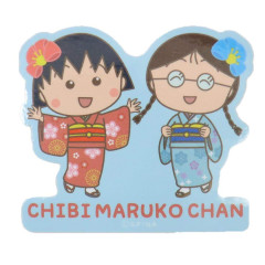 Japan Chibi Maruko-chan Vinyl Sticker - Sakura Kimono & Tamae Honami