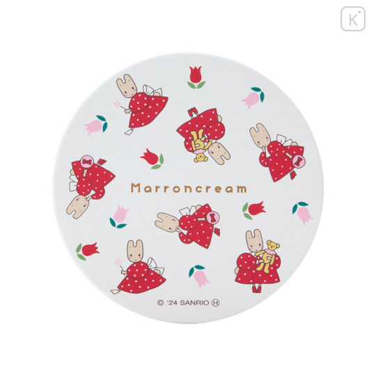 Japan Sanrio Water Absorbing Coaster - Marron Cream / Flower - 1