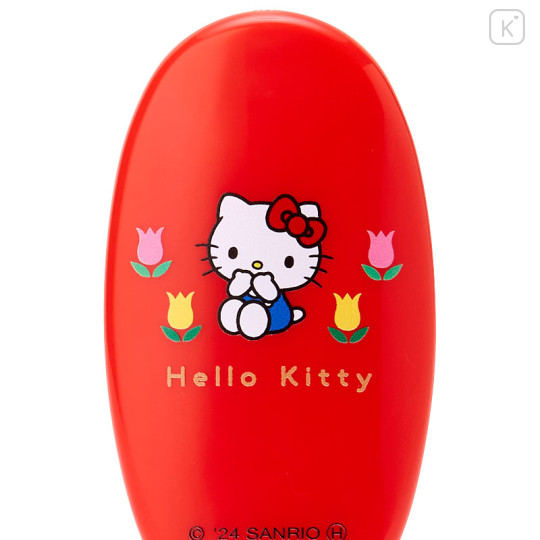 Japan Sanrio Hair Brush - Hello Kitty / Flower - 3