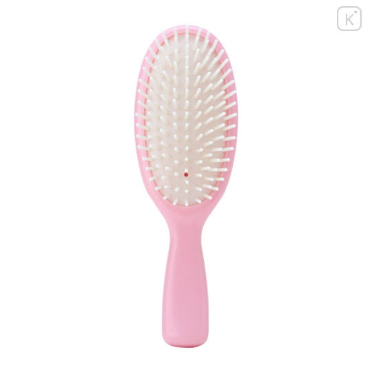 Japan Sanrio Hair Brush - Marron Cream / Flower - 2