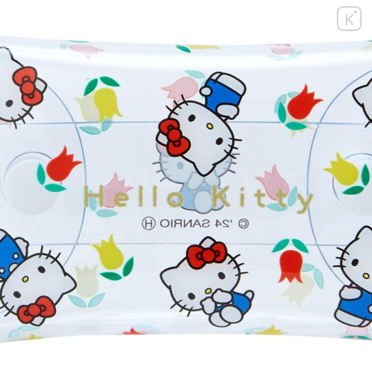 Japan Sanrio Clear Multi Case - Hello Kitty / Flower - 4