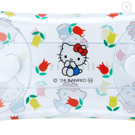 Japan Sanrio Clear Multi Case - Hello Kitty / Flower - 5
