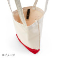 Japan Sanrio A4 Tote Bag - Marron Cream / Flower - 4