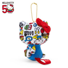 Japan Sanrio Mascot Holder - Hello Kitty 50th Anniversary / Colorful