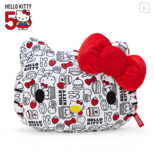 Japan Sanrio Cushion - Hello Kitty 50th Anniversary / Red - 1