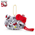 Japan Sanrio Coin Purse - Hello Kitty 50th Anniversary / Red - 1