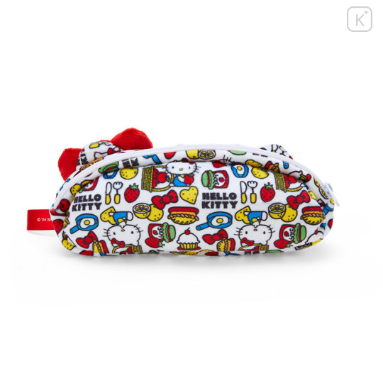 Japan Sanrio Face Pencil Case - Hello Kitty 50th Anniversary : Colorful - 2