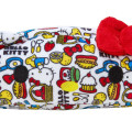 Japan Sanrio Face Pencil Case - Hello Kitty 50th Anniversary : Colorful - 4