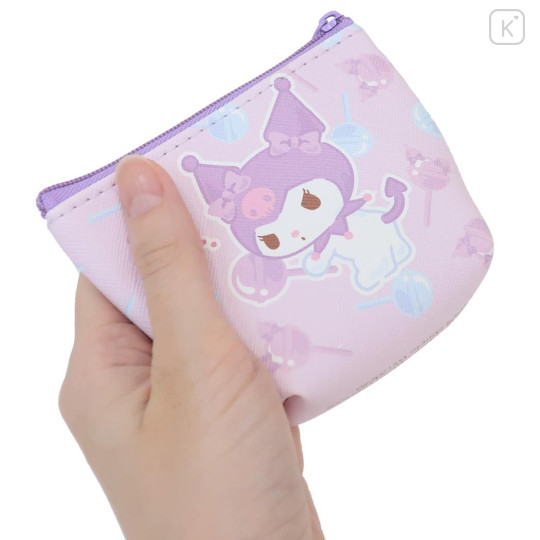 Japan Sanrio Triangular Mini Pouch - Kuromi / Chupa Chups - 2