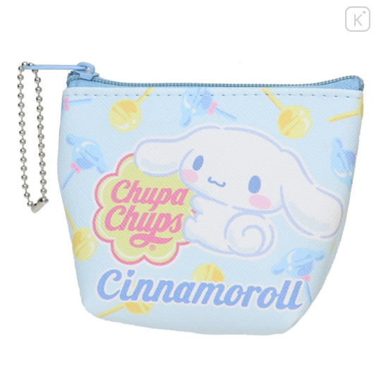 Japan Sanrio Triangular Mini Pouch - Cinnamoroll / Chupa Chups - 1
