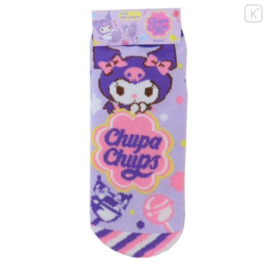 Japan Sanrio Socks - Kuromi / Chupa Chups - 1