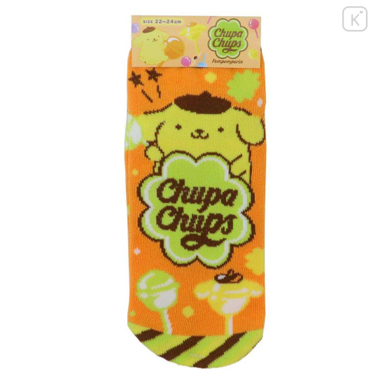 Japan Sanrio Socks - Pompompurin / Chupa Chups - 1