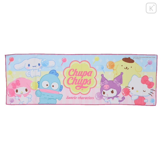 Japan Sanrio Long Cool Towel - Characters / Chupa Chups - 1