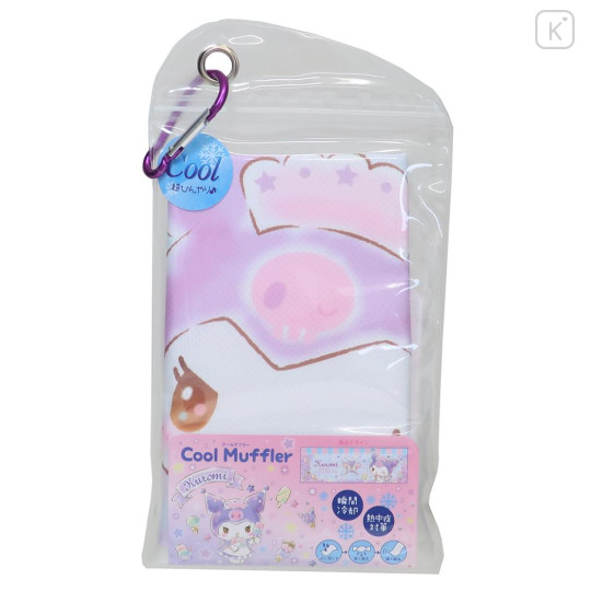 Japan Sanrio Long Cool Towel - Kuromi / Ice Cream - 3