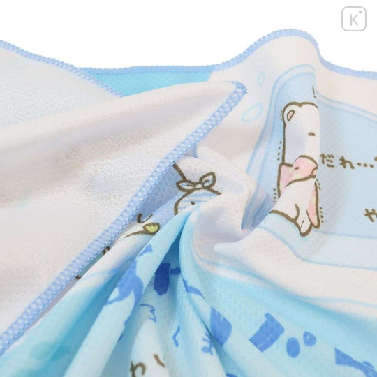 Japan San-X Long Cool Towel & Bottle - Sumikko Gurashi / Shirokuma & Friends In Arctic - 3