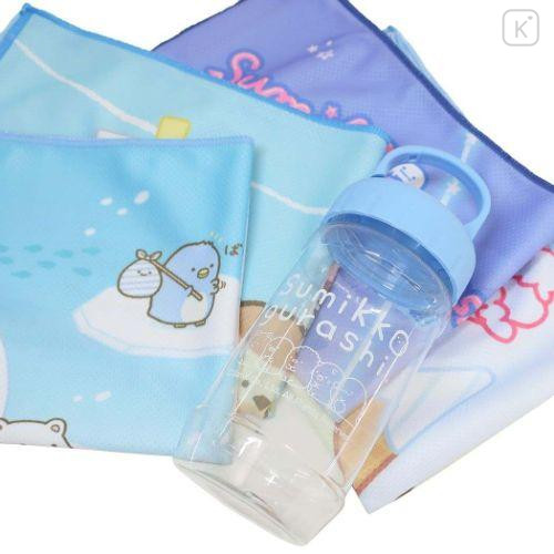 Japan San-X Long Cool Towel & Bottle - Sumikko Gurashi / Shirokuma & Friends In Arctic - 4