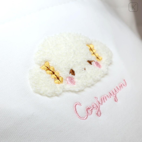 Japan Sanrio Mini Tote Bag - Cogimyun / Fluffy Embroidery - 3