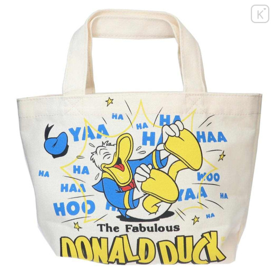 Japan Disney Mini Tote Bag - Donald Duck / Laugh - 1