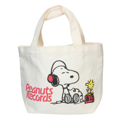 Japan Peanuts Mini Tote Bag - Snoopy / Music Record