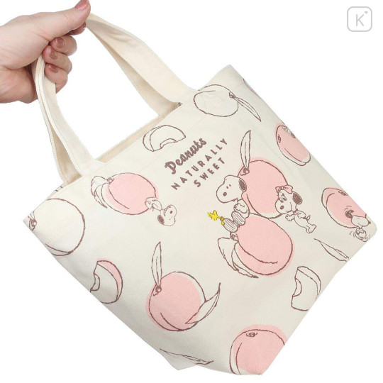 Japan Peanuts Mini Tote Bag - Snoopy / Peach - 2