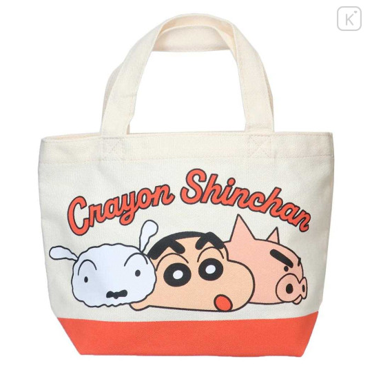 Japan Crayon Shinchan Mini Tote Bag - Shiro / Red - 1