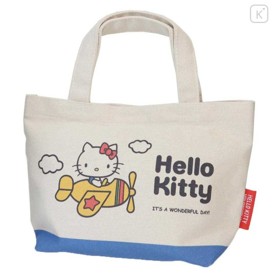 Japan Sanrio Mini Tote Bag - Hello Kitty / Wonderful Day - 1