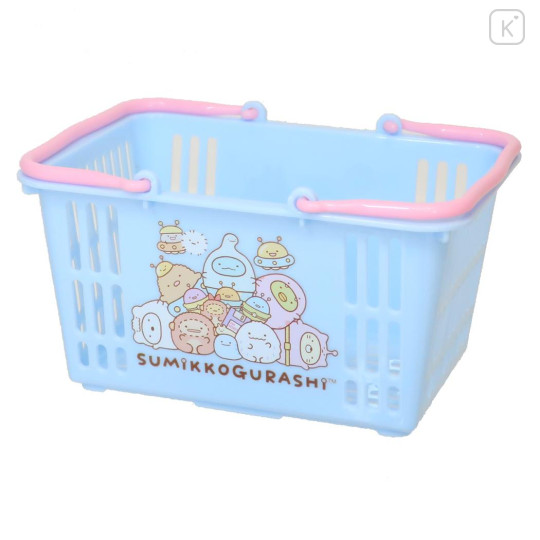 Japan San-X Mini Basket - Sumikko Gurashi / Mysterious Friends Blue - 1