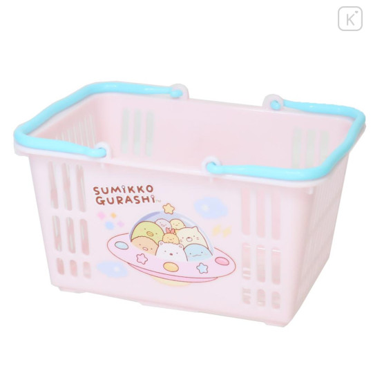 Japan San-X Mini Basket - Sumikko Gurashi / Mysterious Friends Pink - 1