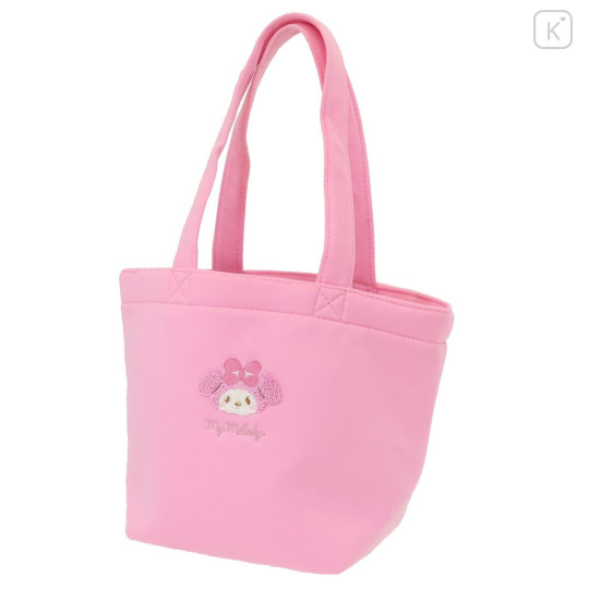 Japan Sanrio Mini Tote Bag - My Melody / Fluffy Embroidery - 1