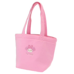 Japan Sanrio Mini Tote Bag - My Melody / Fluffy Embroidery