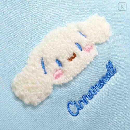 Japan Sanrio Mini Tote Bag - Cinnamoroll / Fluffy Embroidery - 4